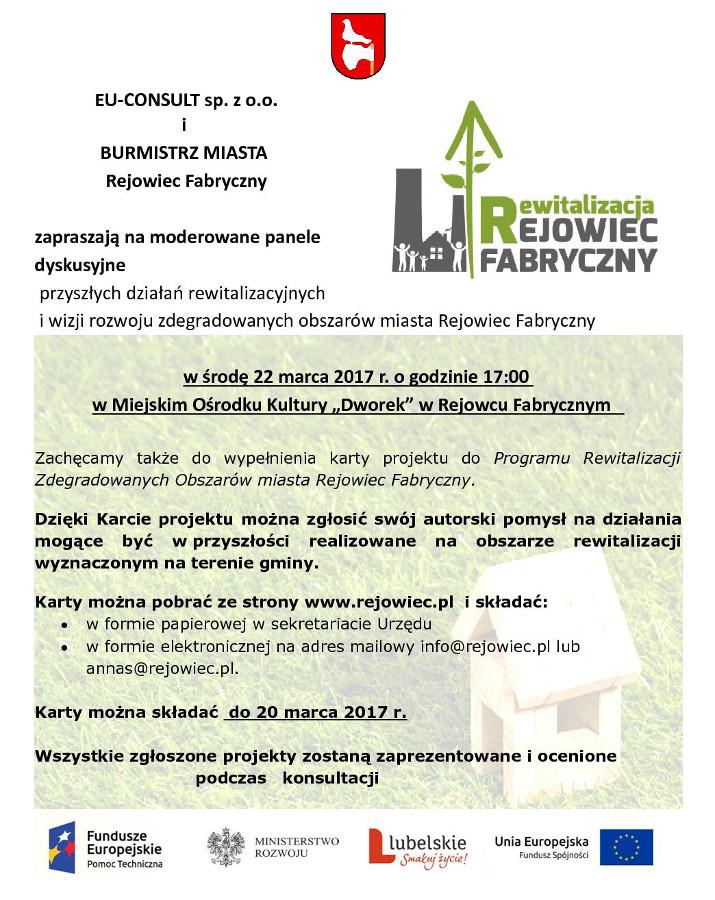 W dniu 20 marca br. upływa termin zgłaszania projektów które określą kierunki,zakres i sposób prowadzenia działań rewitalizacyjnych w zdegradowanych obszarach miasta.