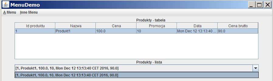 22) Prezentacja wypełnienia widoku  wprowadzonego produktu po