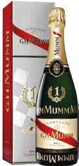 MUMM CORDON ROUGE CHAMPAGNE F1 + KARTON MUMM CORDON ROUGE CHAMPAGNE MUMM DEMI SEC 109,00 zł 1,5 litra 254,99 zł 114,99 zł MUMM GOLD CHAMPAGNE PERRIER