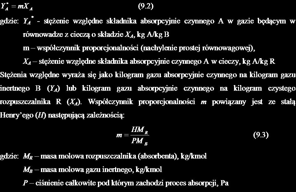 W przypadku układów rzeczywistych prawo Henry ego można stosowad tylko w warunkach rozcieoczonych roztworów (zależnośd liniowa).