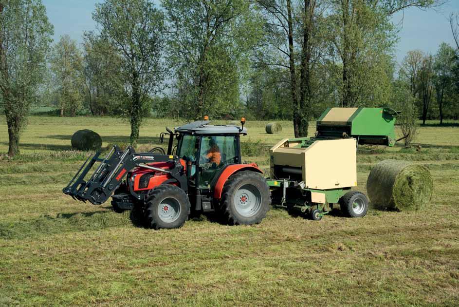 VIRTUS J Moc hydrauliki, do obsługi każdego osprzętu. Zdolność wykonania pełnej palety prac gwarantuje pompa o wydajności 55 l/min (w wyposażeniu standardowym).