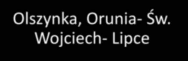 Orunia- Św. Wojciech- Lipce Olszynka Olszynka, Orunia- Św. Wojciech- Lipce ul. Niwki 8 (przy pojemnikach do zbiórki selektywnej) 24.03.2018 30.06.2018 29.09.2018 22.12.2018 14:10 14:25 Ul.