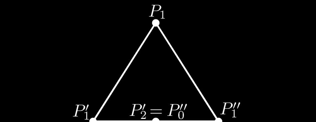 otrzymuje się zbiór punktów gęsto wypełniających krzywą kwadratową. Graniczna krzywa interpoluje punkty P 0 i P, jest styczna do odcinków P0 P, PP, odpowiednio w punktach P0, P.