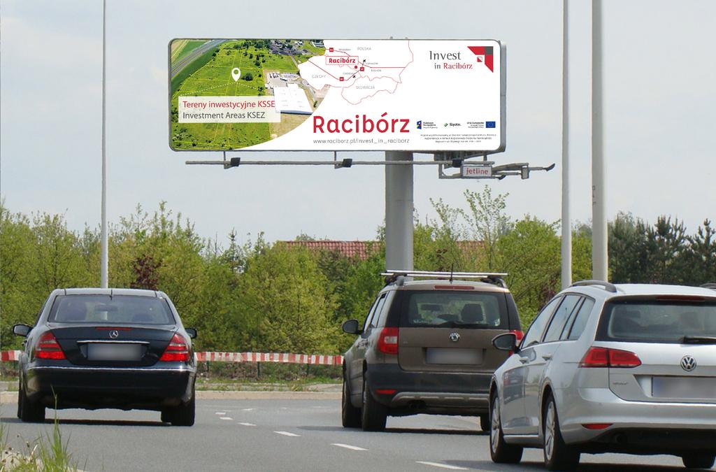 WROCŁAW LOTNISKO Reklama we Wrocławiu przy drodze wyjazdowej z Międzynarodowego Portu
