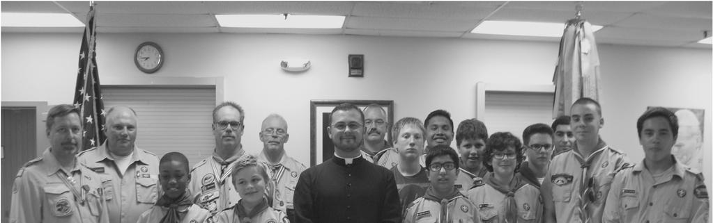 Youth News Last week, Troop 19 held a Scouting Investitures dedication of the scouts, leaders and parents led by Fr. Michael Barone.