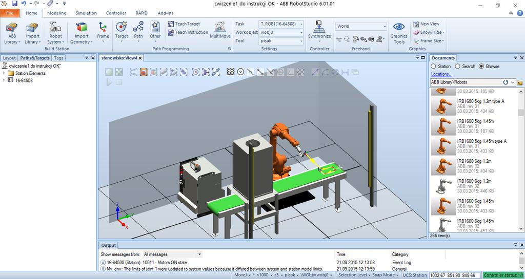 2. Program RobotStudio RobotStudio to aplikacja komputerowa do tworzenia, programowania i symulowania pracy gniazd robotów bez podłączenia do urządzenia.