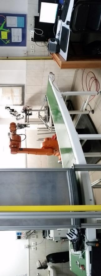 (TeachPendant) Rys. 1.1 budowa stanowiska Robot Głównym elementem stanowiska jest robot ABB wersji IRB 1600-6 / 1.45 o maksymalnym udźwigu 6 kg i zasięgu 1,45m.