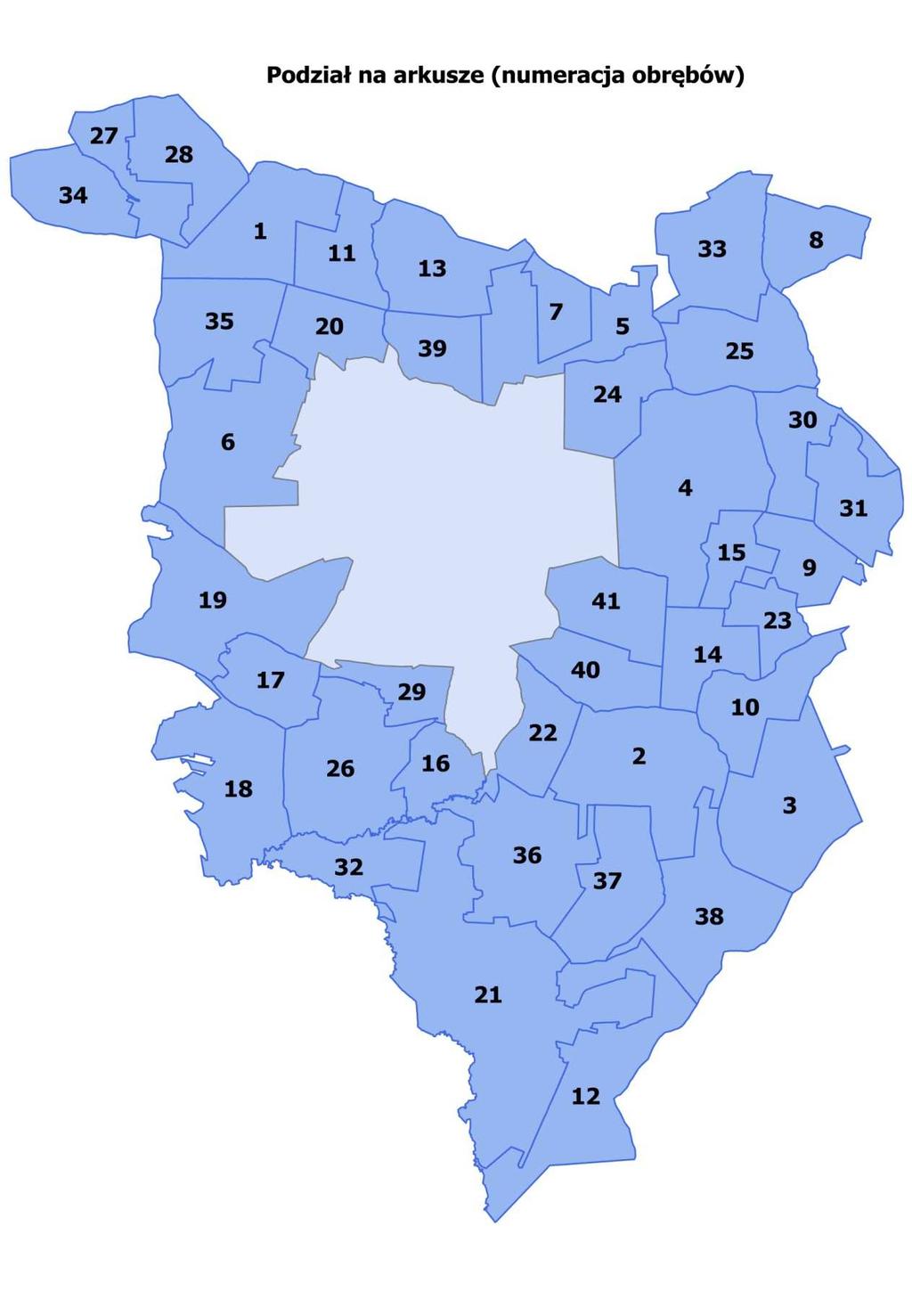 Mapa nr 2 Szczegółowa mapa rozmieszczenia płyt