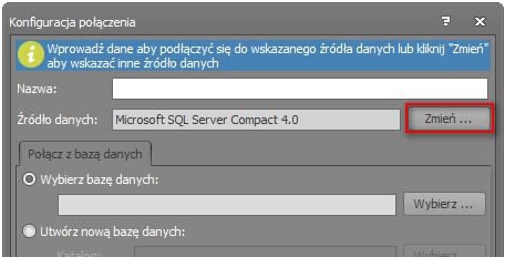 Baza danych RACS 5 (VISO) Program VISO do konfiguracji i zarządzania systemem RACS 5 umożliwia utworzenie bazy danych w środowisku MS SQL Server.