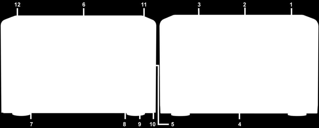 2) Wskaźniki LED 3) Kieszeń dysku twardego Panel przedni Panel przedni Diody wskaźników pokazują stan systemu i wewnętrznego dysku.