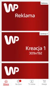 Krzyżyk do zamykania umożliwia zamknięcie widoku 5 kafli. Rectangle widoczny jest na stałe.