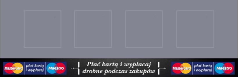 Nośnik umieszczony bezpośrednio przy okienku podawczym, w bezpośrednim