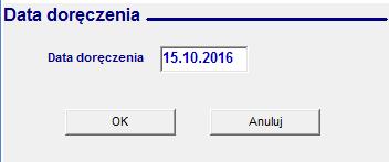 systemu ręcznie przez pracownika dziekanatu po otrzymaniu potwierdzenia z poczty o doręczeniu (przycisk Potwierdzenie odbioru, Rys.