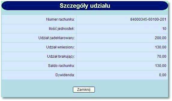 Rozdział 7 Udziały Rozdział 7. Udziały W opcji Udziały użytkownik ma możliwość przeglądania udziałów klienta.