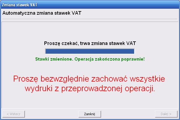 Zakończenie procesu zmiany