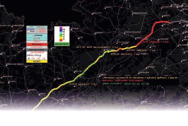 28 Systemy osłony meteorologicznej tachometr Jednym z elementów systemów meteorologicznych są mapy termiczne czyli graficzne przedstawienie wyników pomiarów temperatury odcinka nawierzchni drogi na