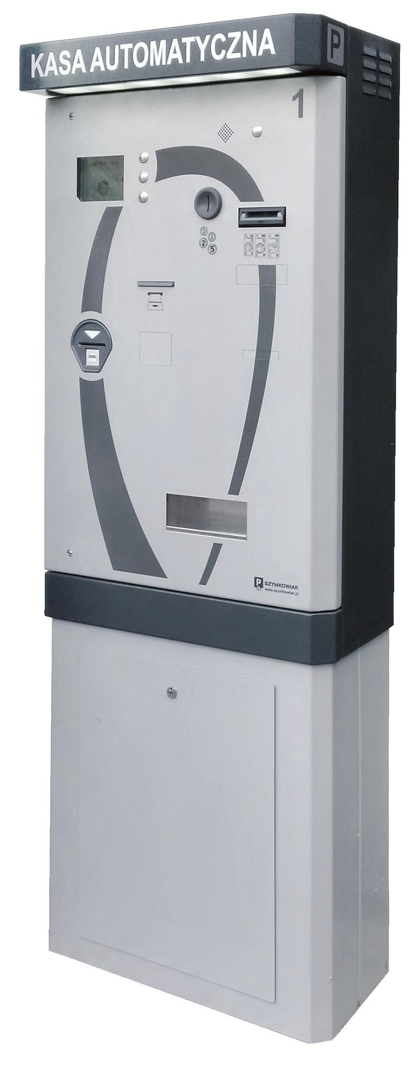 Automat rozliczeniowy KA-300 Automatyczna kasa płatnicza umożliwia klientom parkingu opłacenie należności za parkowanie bez udziału kasjera.