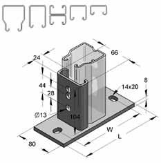 ] Wspornik profilowy 45 poprzeczny Wspornik profilowy 45 wzdłużny Wspornik profilowy 45 wzdłużny 140 x 80 100 70 12,0 1,1 15 08120401 140 x 80