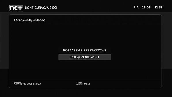 11 3.5. Podłączenie dekodera do Internetu Dekoder wifibox+ umożliwia dostęp do serwisów internetowych.