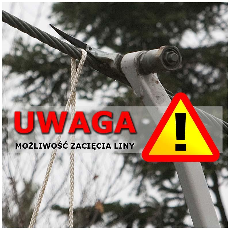 Założenie asekuracji Nieprawidłowe poprowadzenie liny asekuracyjnej może