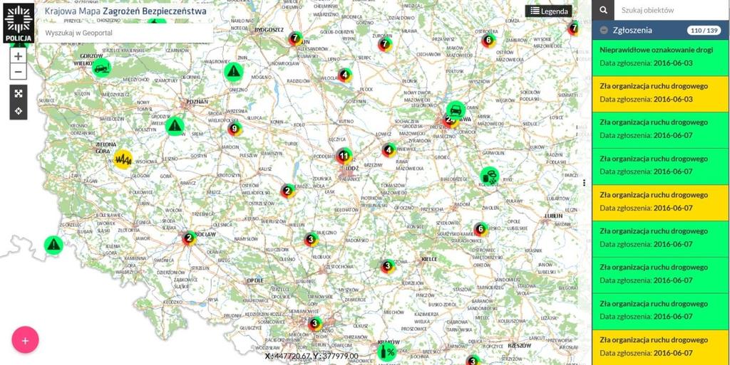 myszy, otworzy nam się okno z informacja zawierająca szczegóły zgłoszenia, b.