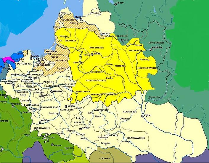 Mapa do zadania 12. Rzeczpospolita Obojga Narodów w roku powstania A. C. B. D. Zadanie 12. (0-1) Uzupełnij informację.