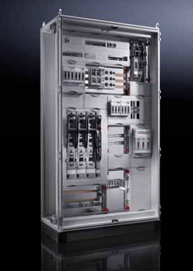 Prosta instalacja Szybki i ergonomiczny montaż Duży wybór typów szaf Standardowo dostępne szafy ze stali szlachetnej sprawdzają się również w surowych i