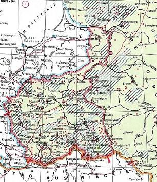 3. Podpisz mapy (powstanie listopadowe lub powstanie styczniowe) (2p) 4. Podaj daty: (4p) - powstanie listopadowe - - powstanie krakowskie -. - Wiosna Ludów - - rabacja w Galicji (galicyjska) -.. 5.