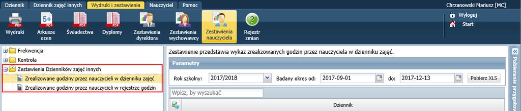 UONET+, wersja 17.09 opis zmian 6 3.