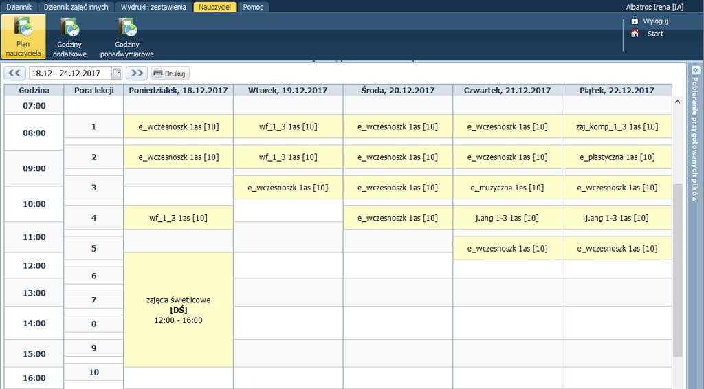 UONET+, wersja 17.09 opis zmian 7 5.