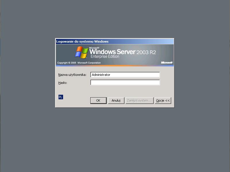 4 (Pobrane z slow7.pl) Instalacja roli kontrolera domeny PDC Po zainstalowaniu Windows Serwer 2003/2008 komputer nie pełni żadnej roli.