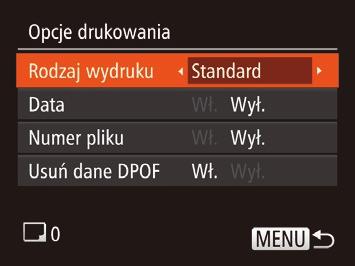 Dodawanie zdjęć do listy drukowania (DPF) W aparacie można skonfigurować jednoczesne drukowanie zdjęć (= 135) i zamawianie odbitek w pracowni fotograficznej. Można wybrać na karcie pamięci maks.