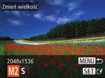 Edytowanie zdjęć 4 Zapisz nowe zdjęcie. Za pomocą przycisków <q><r> można edytować (= 8083), tylko gdy na karcie pamięci jest wystarczająco dużo wolnego miejsca.