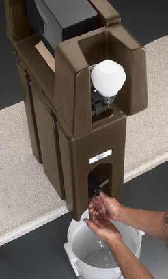 UMYWALKA DO RĄK DO CAMTAINERS I ULTRA CAMTAINERS Umywalkę można szybko i łatwo ustawić w dowolnym miejscu. Wygodny i ekomoniczny sposób, aby spełnić sanitarny wymóg mycia rąk.