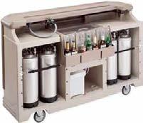 DUŻE CAMBARS KOMPLETNY SYSTEM BAR730 System na syrop do 18,9 L napojów mieszanych w opakowaniu zbiorczym BIB (Może pomieścić do 6 kartonów typu bag-in-box i 1 zbiornik CO2.