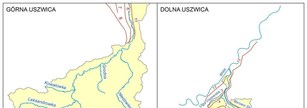 Wielowariantowy program inwestycyjny wraz z opracowaniem strategicznej oceny oddziaływania na środowisko dla rzeki Uszwicy wraz z dopływami [...] 3.2.