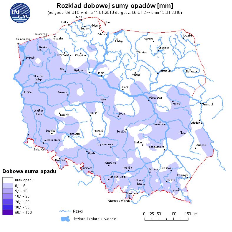 Ryc. 3. Rozkład dobowej sumy opadów Ryc. 4.