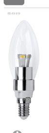 E14 Lampy LED Lampa LED E14 (C37), 3 W EE-03-010 EE-03-011 φ37 45,6 116 Lampa LED E14 (C37) 3 W, ściemnialna EE-03-020 EE-03-021 φ37 55,6 126 EE-03-010 EE-03-011 EE-03-020 EE-03-021 przeźroczysty