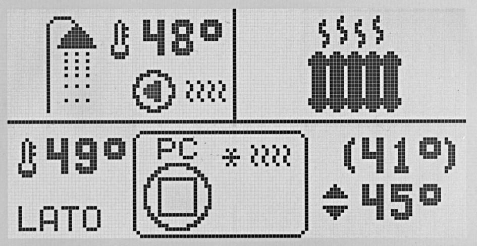 5.6 Pompa ciepła R470 11 22 33 44 55 66 77 13 13 88 1212 1111 10 10 99 1. Ciepła woda (CWU). 2. Aktualna temperatura CWU. 3. Pompa ładująca CWU (miga kiedy jest włączona). 4. Praca źródła biwalentnego CWU (np.