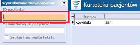 Definicja zawartości okna poglądu danych pacjenta Liczbę ostatnich wizyt pacjenta wyświetlanych w sekcji "Leczenie" w Kartotece pacjentów (1) - pole "Liczba ostatnich wizyt".