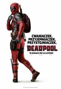 Seanse filmu Deadpool (fantasy / przygodowy / akcja / USA ) 14.15, 22.00 14.