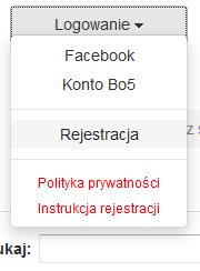 1. Rejestracja w systemie Best of Five Po wejściu na stronę ligi wybierz przycisk Logowanie i następnie opcję Rejestracja.