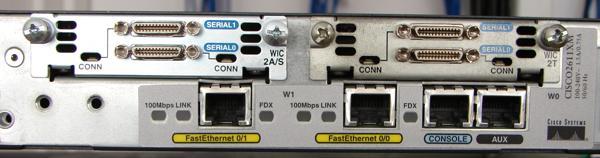 Laboratorium router Interfejsy: Ethernet do połączenia z siecią LAN. Serial do połączenia z siecią WAN.