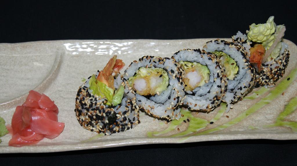 URAMAKI BIG ROLL: (5szt.) Surimi / wegetariańskie surimi ocean stix / vegetarian..... 20 Łosoś / krewetka salmon / shrimps.......... 26 Węgorz słodkowodny w sosie kabayaki / tuńczyk eel / tuna /.