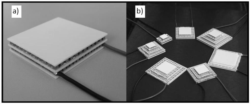 338 Michał Szlaferek, Joanna Parzych W związku z zapotrzebowaniem, oprócz pojedynczych czyli jednostopniowych ogniw Peltiera, produkowane są także ogniwa wielostopniowe, które ze względu na