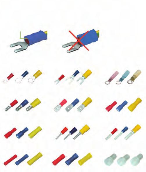 Praski do zaciskania izolowanych końcówek kablowych INFO Praski do zaciskania izolowanych końcówek kablowych Izolowane końcówki kablowe lub zaciskane końcówki kablowe formowane są w formie zacisku