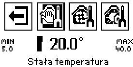 tech Praca tygodniowa. Na każdy dzień tygodnia można zaprogramować optymalne dla domowników dobowe odchyłki temperatury (odchyłka od pokojowej temperatury zadanej).