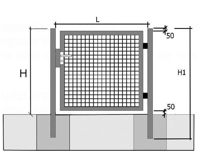 profil 20x20 mm Oznaczenie L (cm) "H" 1,00 m 1,25 m 1,50 m 1,60 m 1,80 m 2,00 m (PLN/szt.