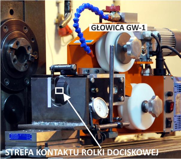 szerokość strefy obróbki Charakterystyka rolek dociskowych Rys. 3.