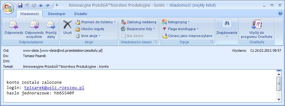 3.1.3. KROK TRZECI Zakładanie gry Po zatwierdzeniu zamówienia prowadzący rozgrywkę otrzyma e-maila na wskazany podczas